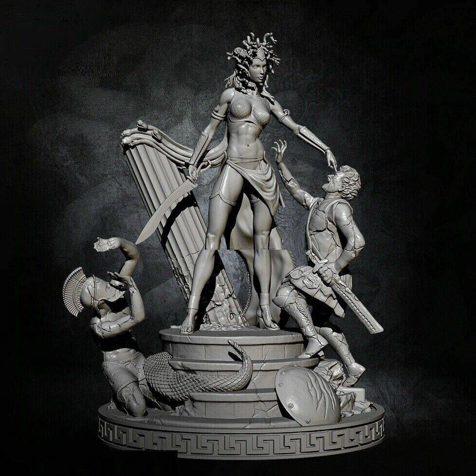 1/6 400mm 3D Print Model Kit Greek Soldiers and Medusa Gorgon Fantasy Unpainted - Model-Fan-Store