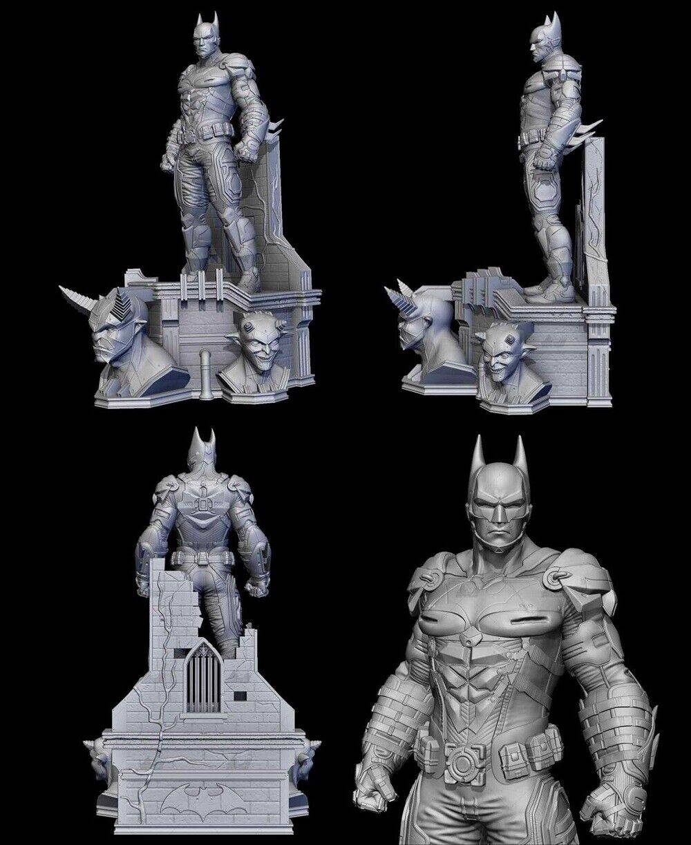 1/6 400mm 3D Print Superhero Model Kit Batman Unpainted - Model-Fan-Store