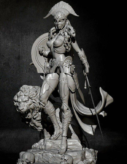 1/6 440mm 3D Print Model Kit Beautiful Girl Goddess of War Unpainted - Model-Fan-Store