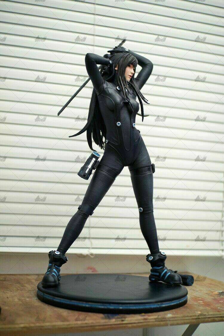 1/8 230mm 3D Print Model Kit Asian Beautiful Girl Woman Assassin Unpainted - Model-Fan-Store