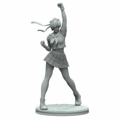 1/8 250mm 3D Print Model Kit Beautiful Girl Woman Fighter Unpainted - Model-Fan-Store