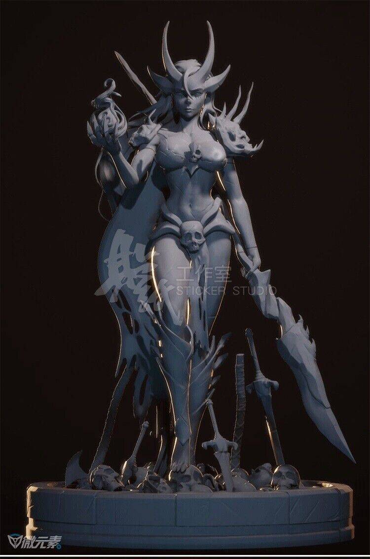 1/8 250mm 3D Print Model Kit Beautiful Girl Woman Warrior Barbarian Unpainted - Model-Fan-Store