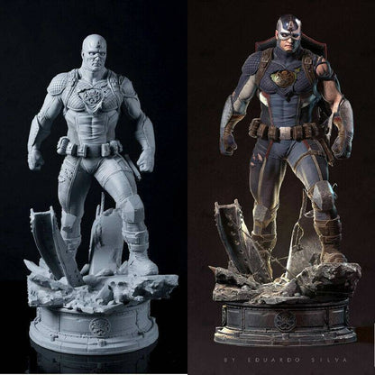 1/8 250mm 3D Print Superhero Model Kit Captain America Unpainted - Model-Fan-Store