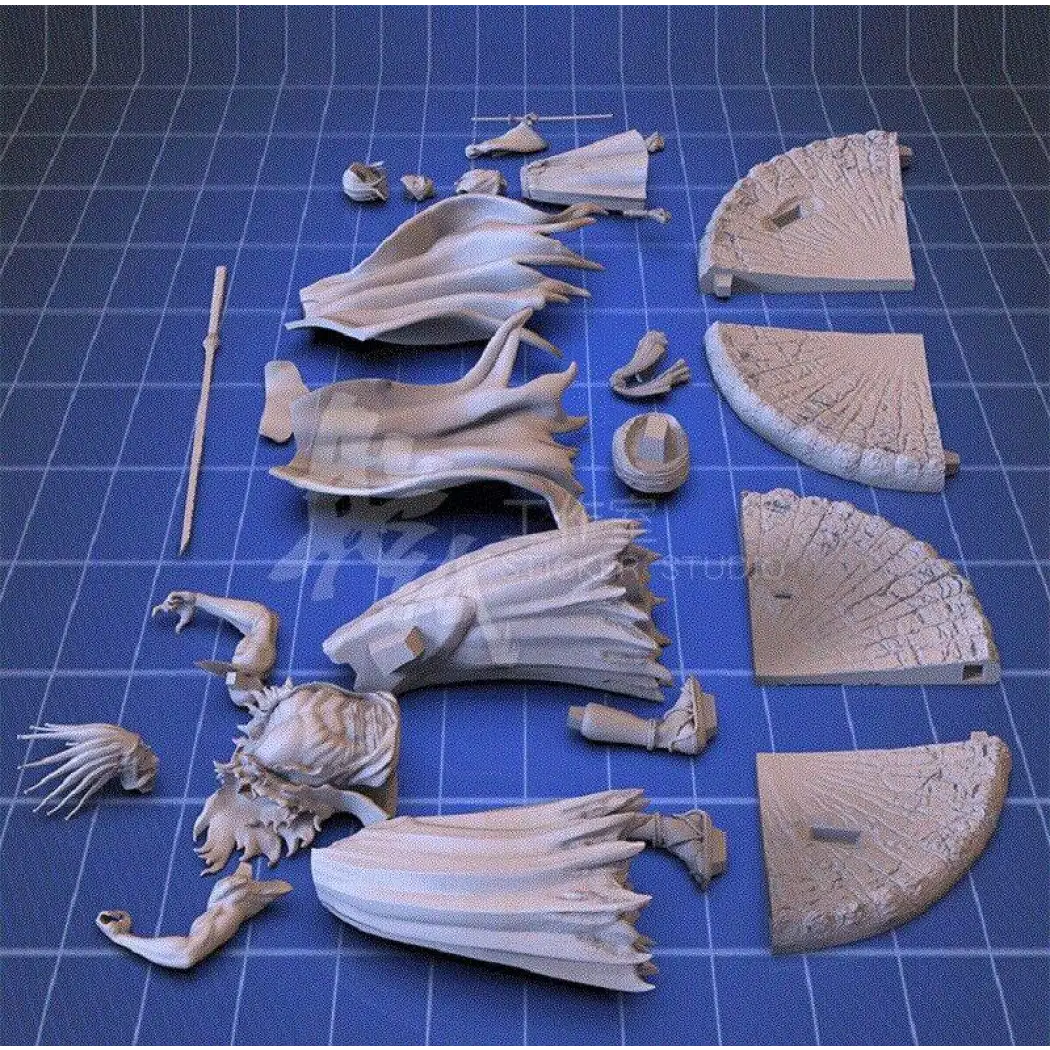 1/10 230mm 3D Print Model Kit Warrior Defender Anime Unpainted A28 - Model-Fan-Store