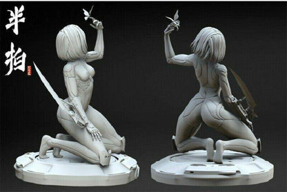 1/4 350mm 3D Print Cyberpunk Model Kit Girl Alita Battle Angel Unpainted - Model-Fan-Store