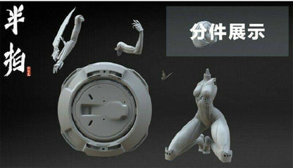 1/4 350mm 3D Print Cyberpunk Model Kit Girl Alita Battle Angel Unpainted - Model-Fan-Store