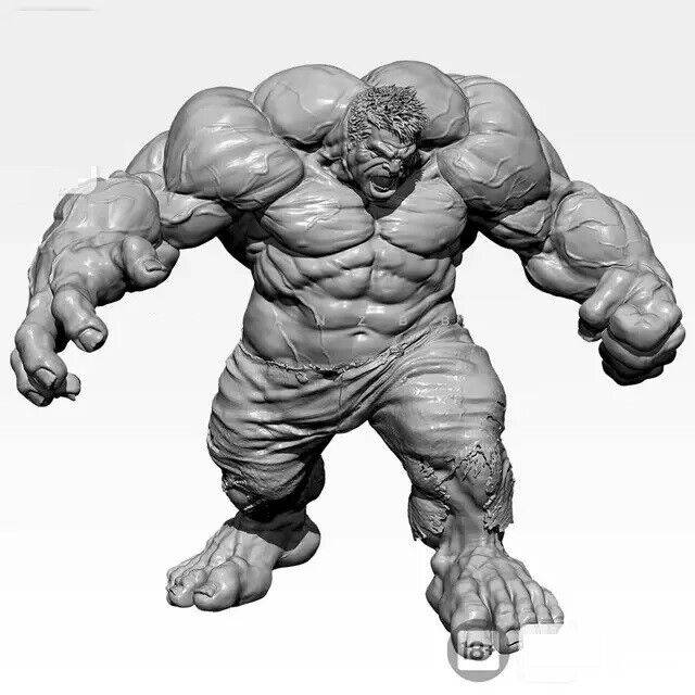 1/4 450mm 3D Print Superhero Model Kit Hulk Unpainted - Model-Fan-Store