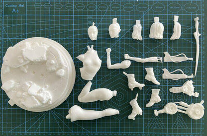 1/7 250mm 3D Print Cyberpunk Model Kit Alita Cyborg Girl Unpainted - Model-Fan-Store