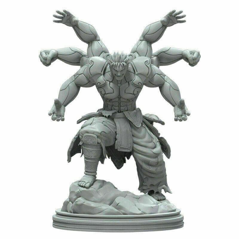 Demigod Rook Model 150mm 3D Print Model Kit Warrior Demigod Asura Fighter Fantasy Unpaint ...