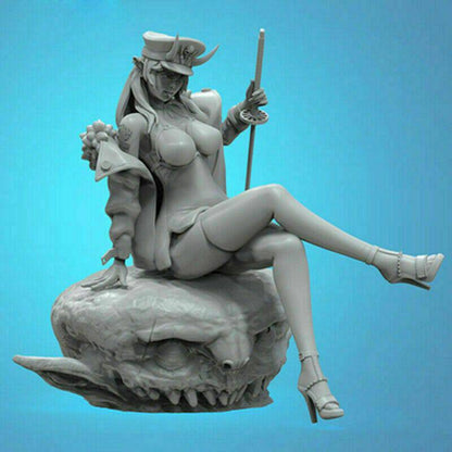 160mm 3D Print Model Kit Beautiful Girl Woman Devil Succubus Unpainted - Model-Fan-Store