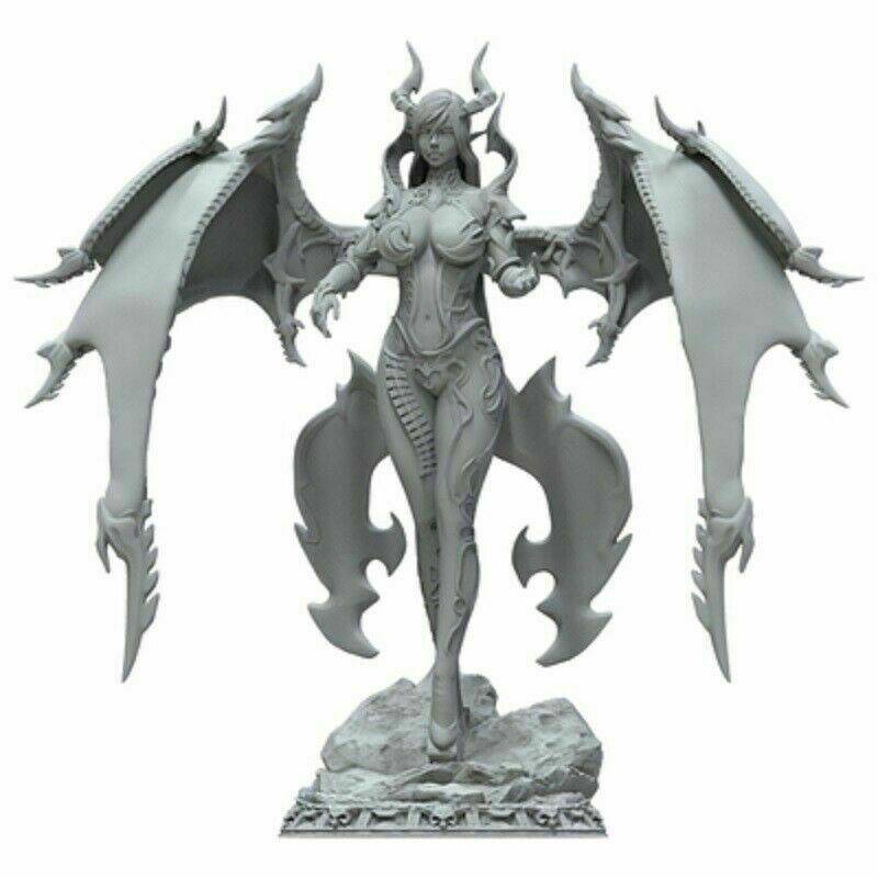 280mm 3D Print Model Kit Beautiful Girl Succubus Devil (no base) Unpainted - Model-Fan-Store