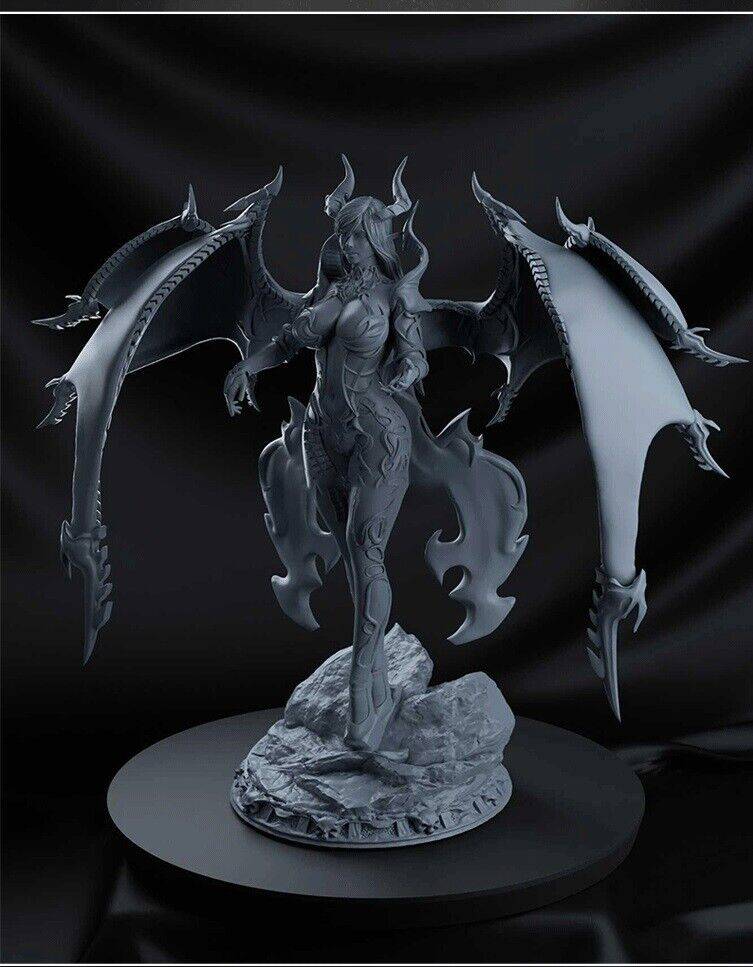 280mm 3D Print Model Kit Beautiful Girl Succubus Devil (no base) Unpainted - Model-Fan-Store