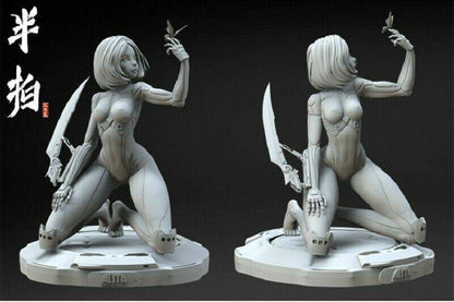 300mm 3D Print Cyberpunk Model Kit Girl Alita Battle Angel Unpainted - Model-Fan-Store