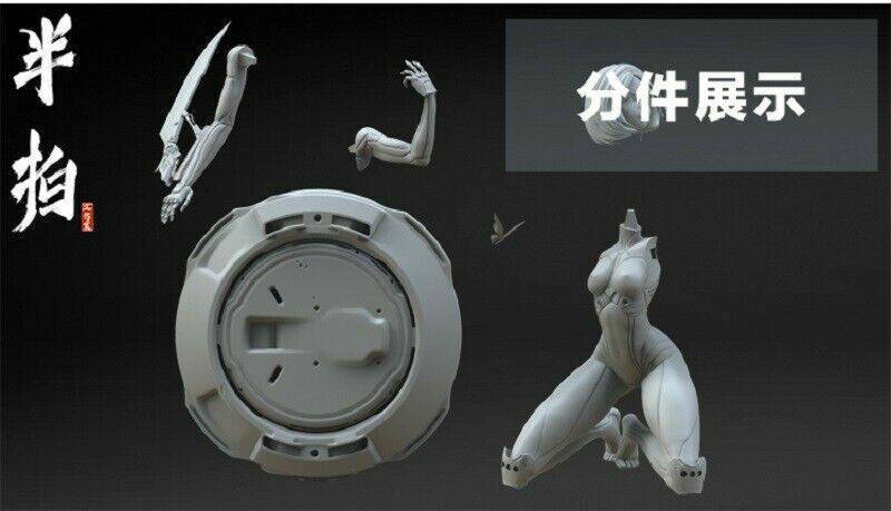 300mm 3D Print Cyberpunk Model Kit Girl Alita Battle Angel Unpainted - Model-Fan-Store