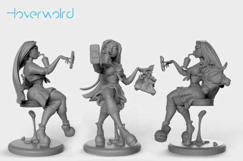 300mm 3D Print Model Kit Modern Beautiful Girl Woman Unpainted - Model-Fan-Store