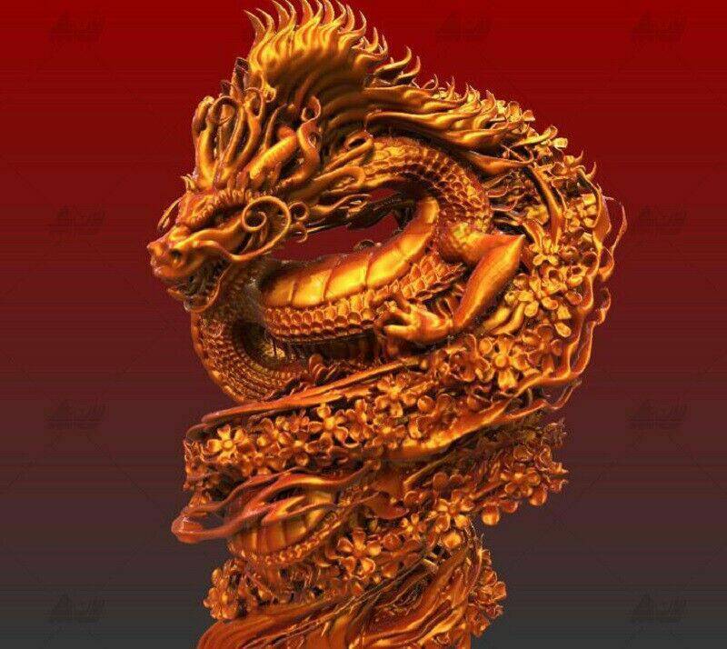 400mm 3D Print Model Kit Chinese Dragon Fantasy Unpainted - Model-Fan-Store