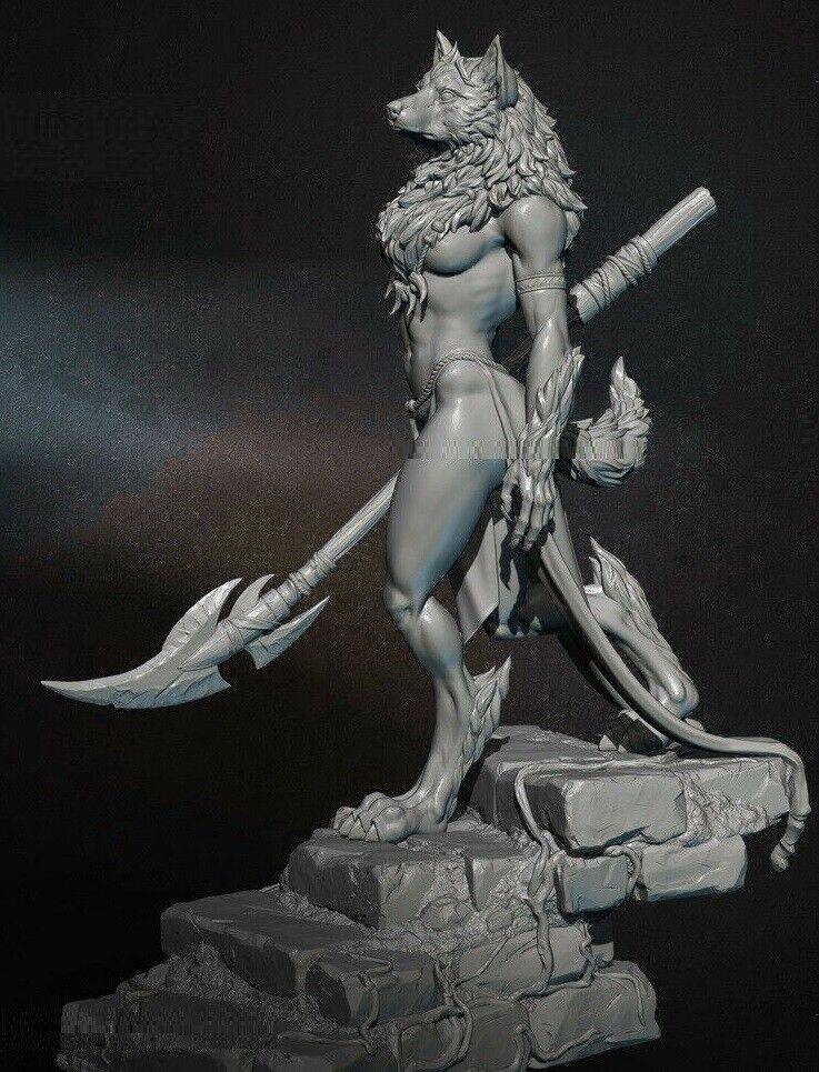 450mm 3D Print Model Kit Werewolf Woman Fantasy Unpainted - Model-Fan-Store