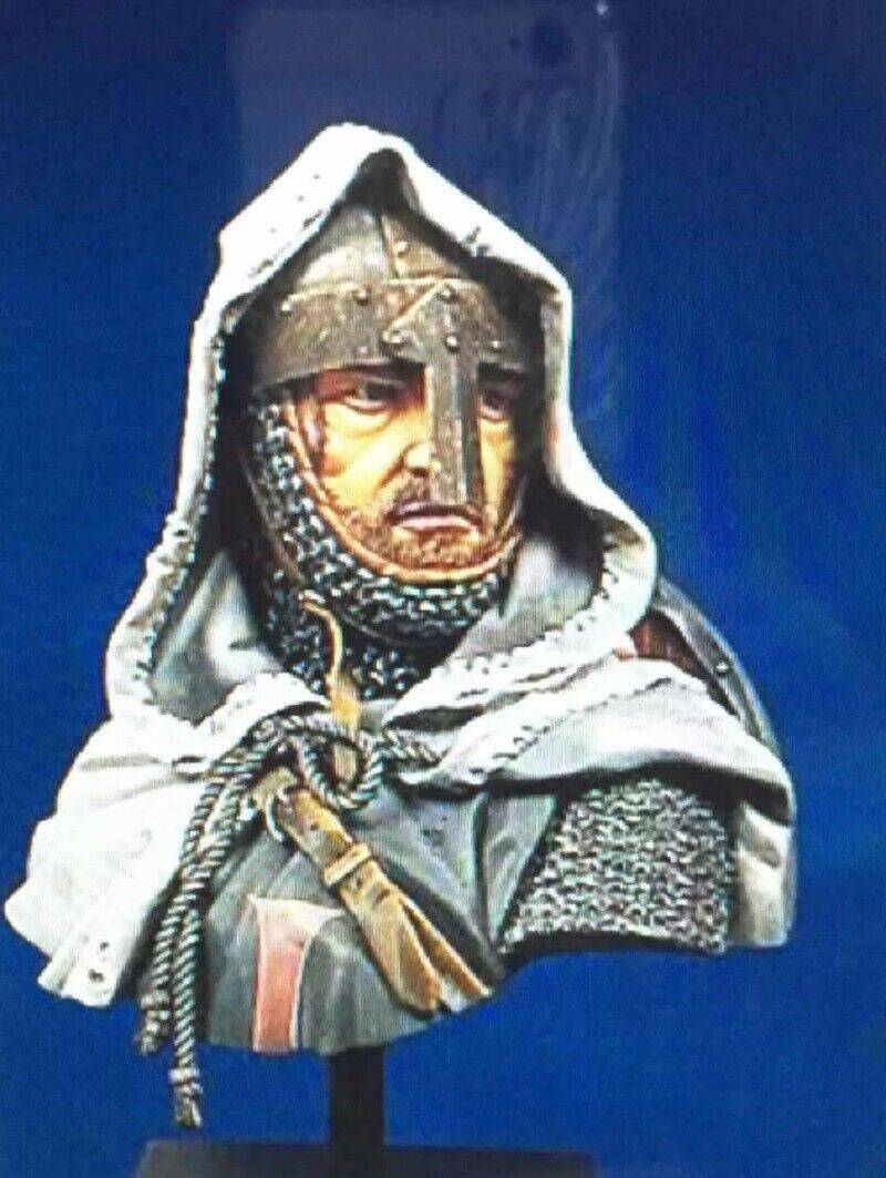 1/10 BUST Resin Model Kit Medieval Knight Templar Crusader Unpainted - Model-Fan-Store
