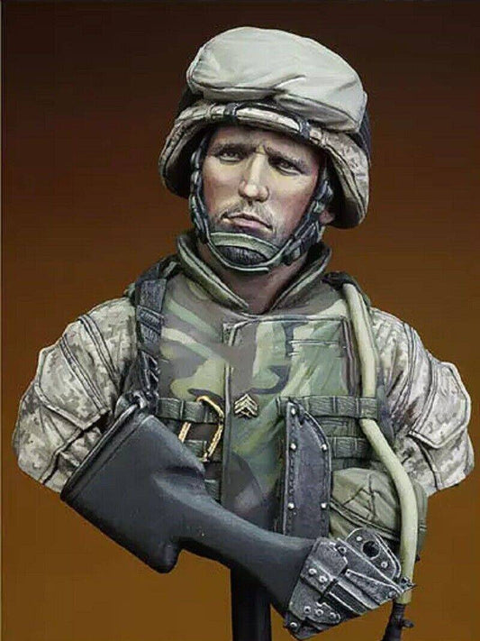 1/10 BUST Resin Model Kit US Army Soldier Iraq War Unpainted Unassembled - Model-Fan-Store