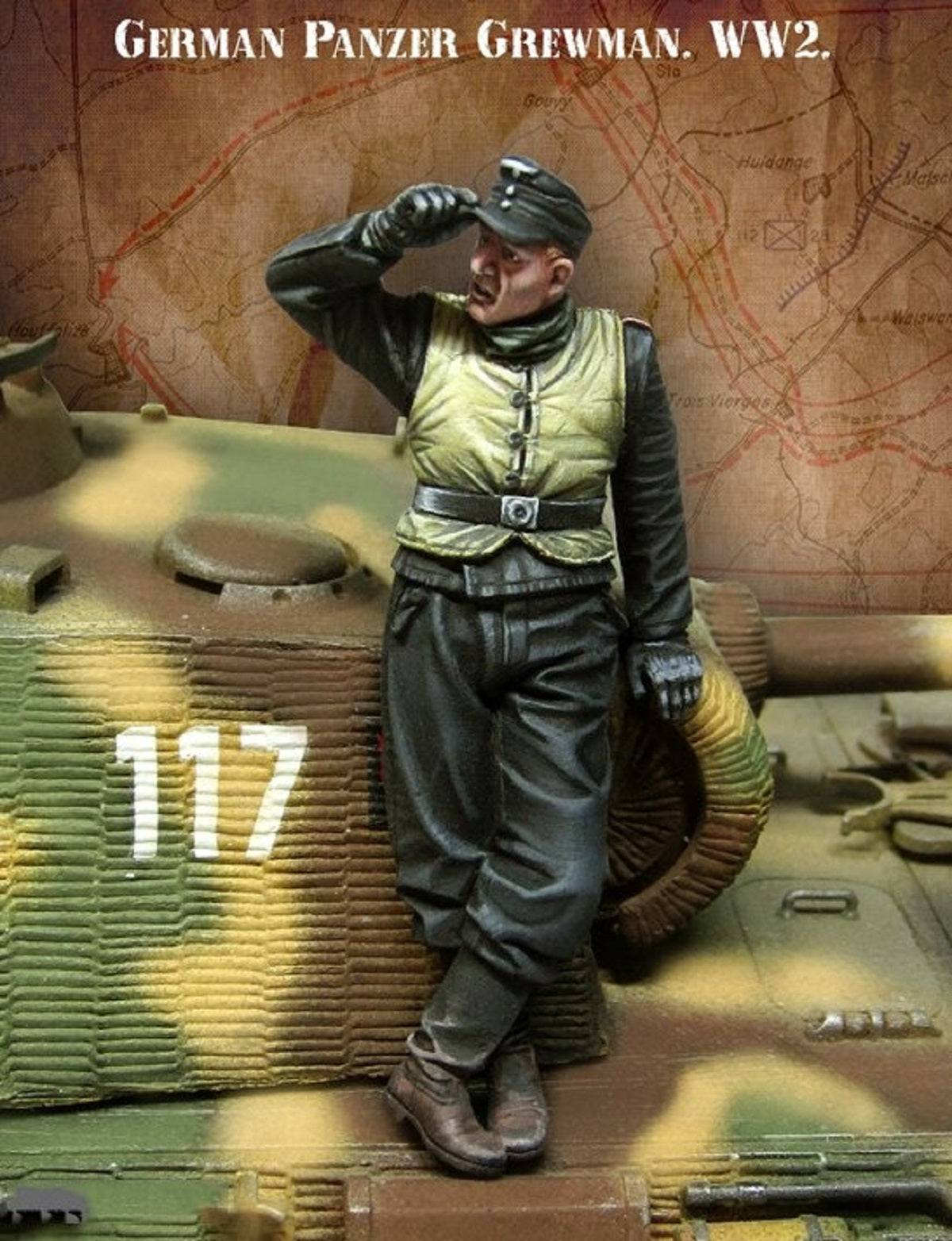 1/35 5pcs Resin Model Kit German Soldiers Tank Crew (no Tank) WW2 Unpainted - Model-Fan-Store