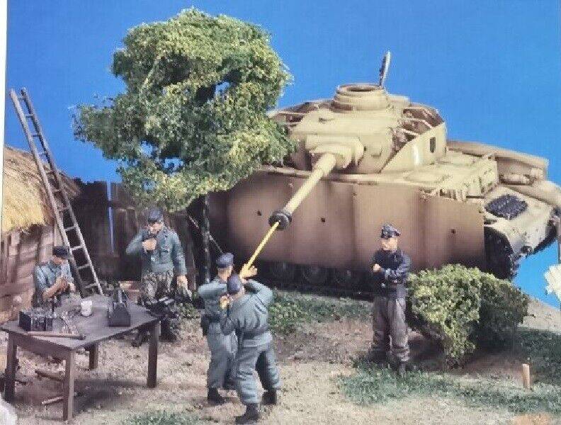 1/35 5pcs Resin Model Kit German Soldiers Tank Crew Table Tools no tank WW2 Unpainted - Model-Fan-Store