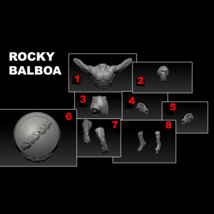 Digital STL Rocky Balboa