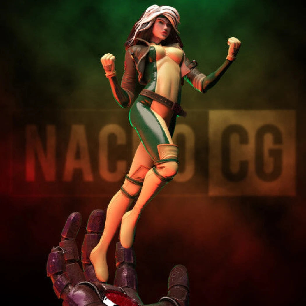 Digital STL Rogue from XMEN Statue