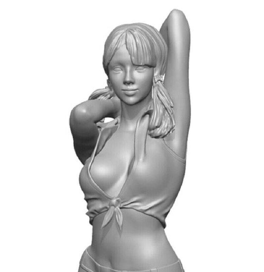 1/16 Resin Model Kit Modern Beautiful Girl Speed Racing Unpainted - Model-Fan-Store