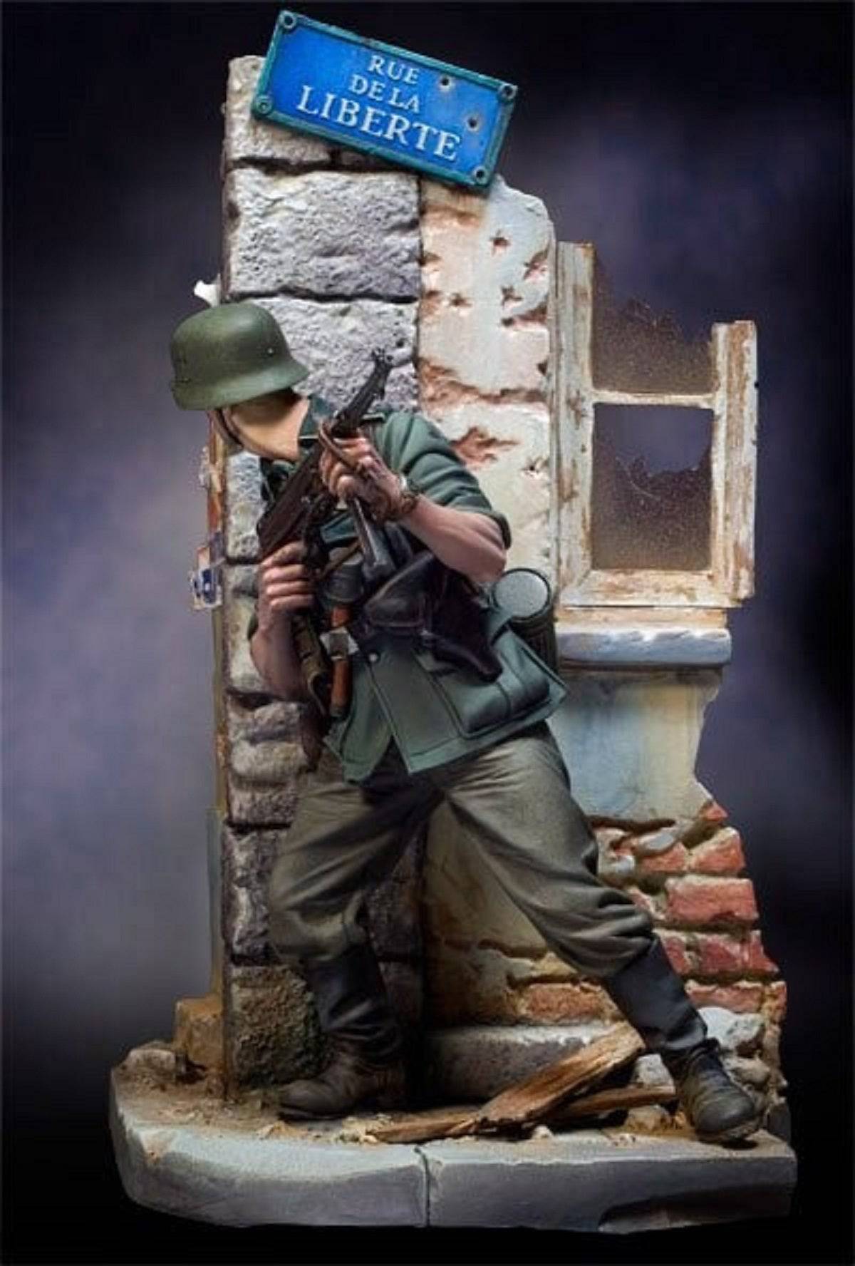 1/20 90mm Resin Model Kit German Soldier Infantry WW2 Unpainted - Model-Fan-Store