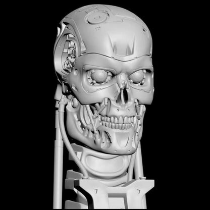 Digital STL T-800 Skull - Terminator 2...