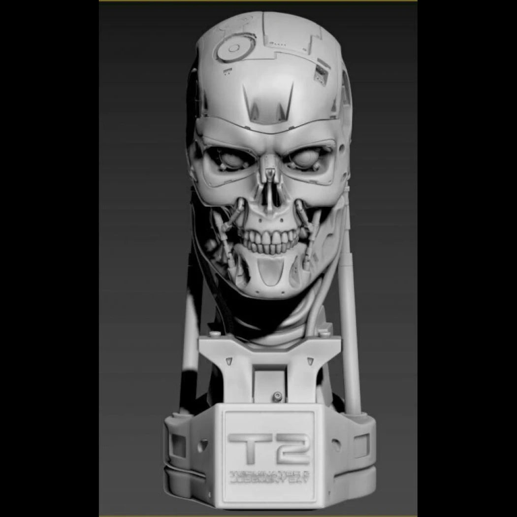 Digital STL T-800 Skull - Terminator 2...