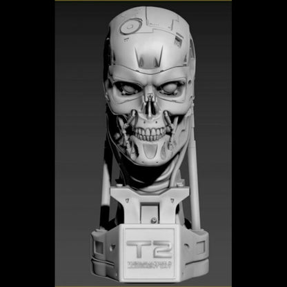 Digital STL T-800 Skull - Terminator 2...