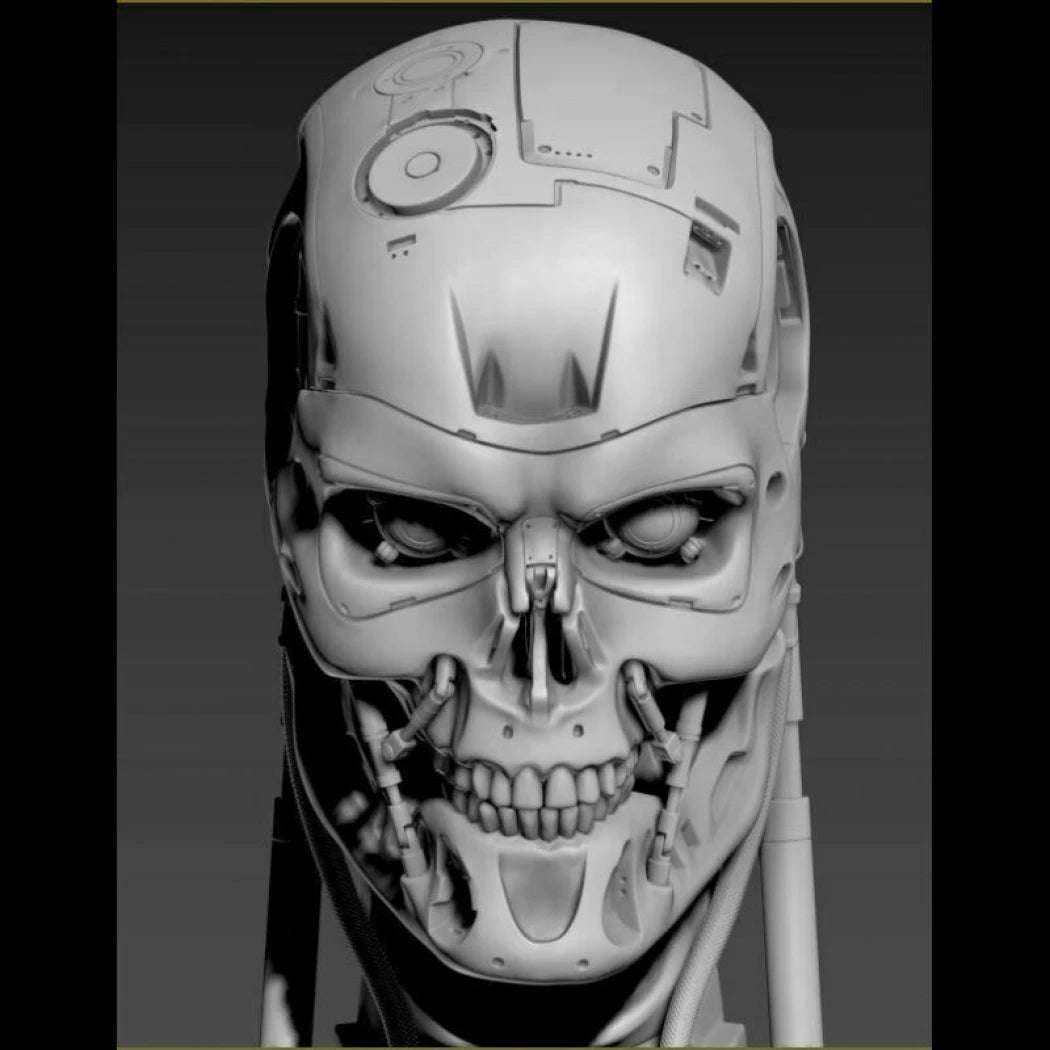 Digital STL T-800 Skull - Terminator 2...