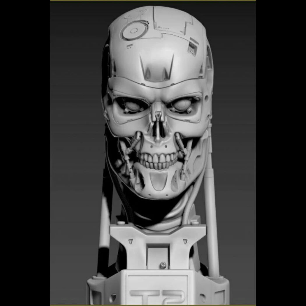 Digital STL T-800 Skull - Terminator 2...