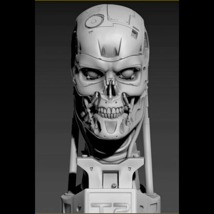 Digital STL T-800 Skull - Terminator 2...