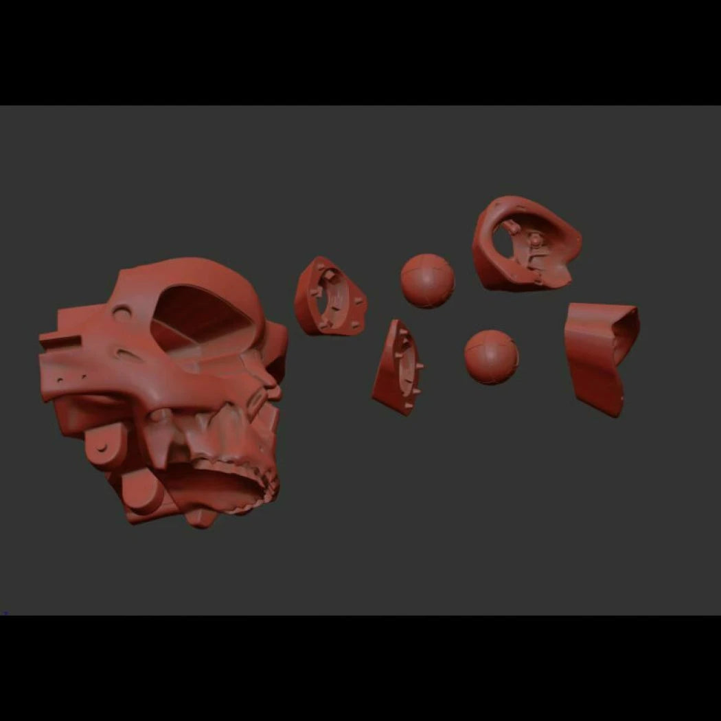 Digital STL T-800 Skull - Terminator 2...