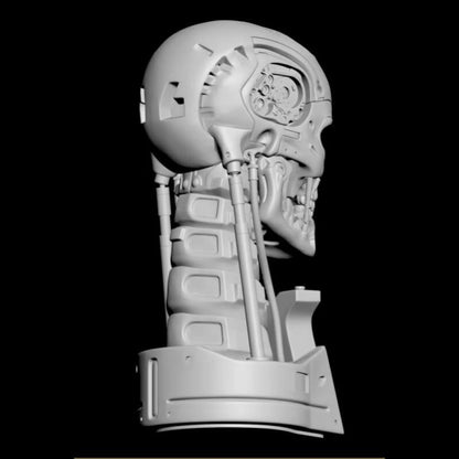 Digital STL T-800 Skull - Terminator 2...