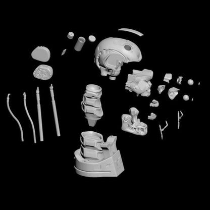 Digital STL T-800 Skull - Terminator 2...