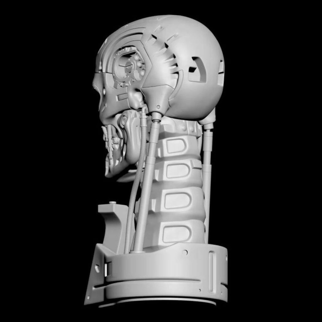Digital STL T-800 Skull - Terminator 2...