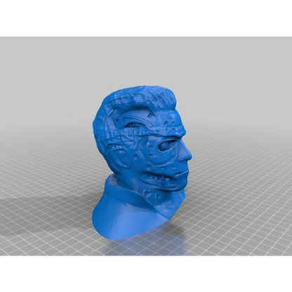 Digital STL T-800 TERMINATOR Damage Bust