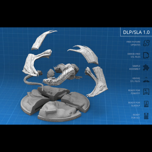 Digital STL The lord of the rings - Smaug