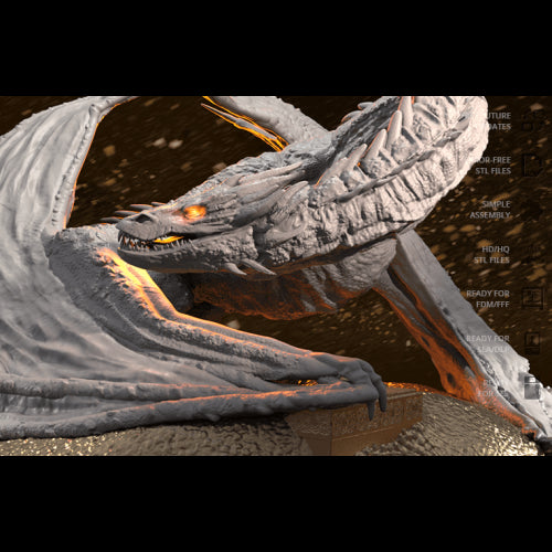 Digital STL The lord of the rings - Smaug