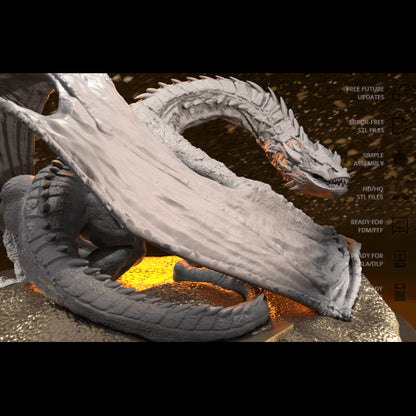 Digital STL The lord of the rings - Smaug