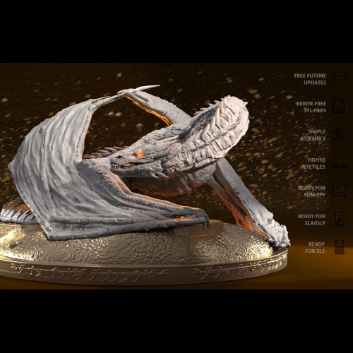 Digital STL The lord of the rings - Smaug
