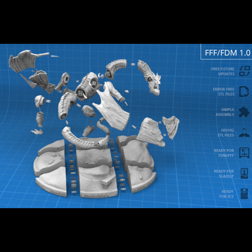 Digital STL The lord of the rings - Smaug