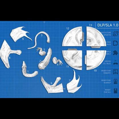 Digital STL The lord of the rings - Smaug