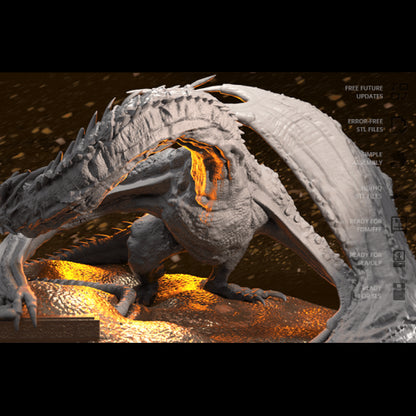 Digital STL The lord of the rings - Smaug