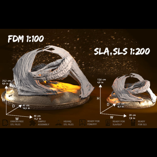 Digital STL The lord of the rings - Smaug