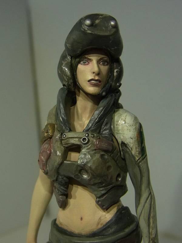 1/16 Resin Steampunk Model Kit Beautiful Girl Driver Mechanical Exosuit Unpainted - Model-Fan-Store