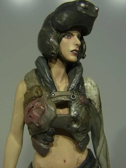 1/16 Resin Steampunk Model Kit Beautiful Girl Driver Mechanical Exosuit Unpainted - Model-Fan-Store